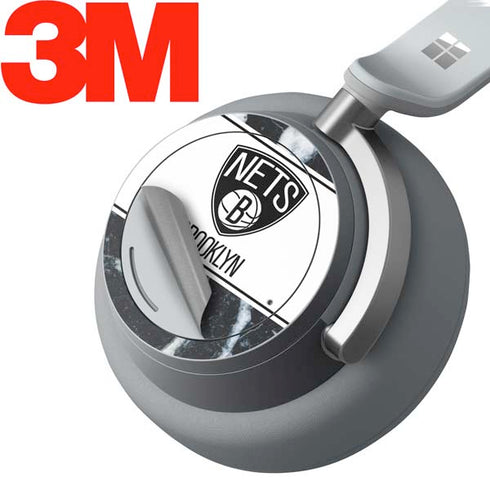 NBA Brooklyn Nets Marble Surface Headphones Skin